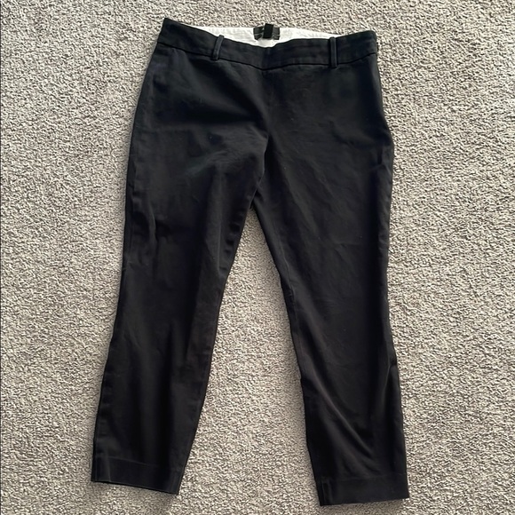 J.Crew Minnie Black Capri Length Professional Pants | Size 6 Fair Condition - Picture 1 of 10